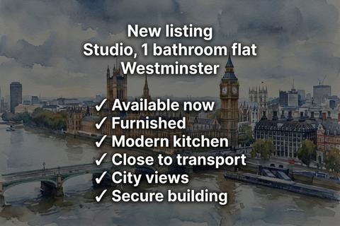 Studio to rent, Gloucester Place