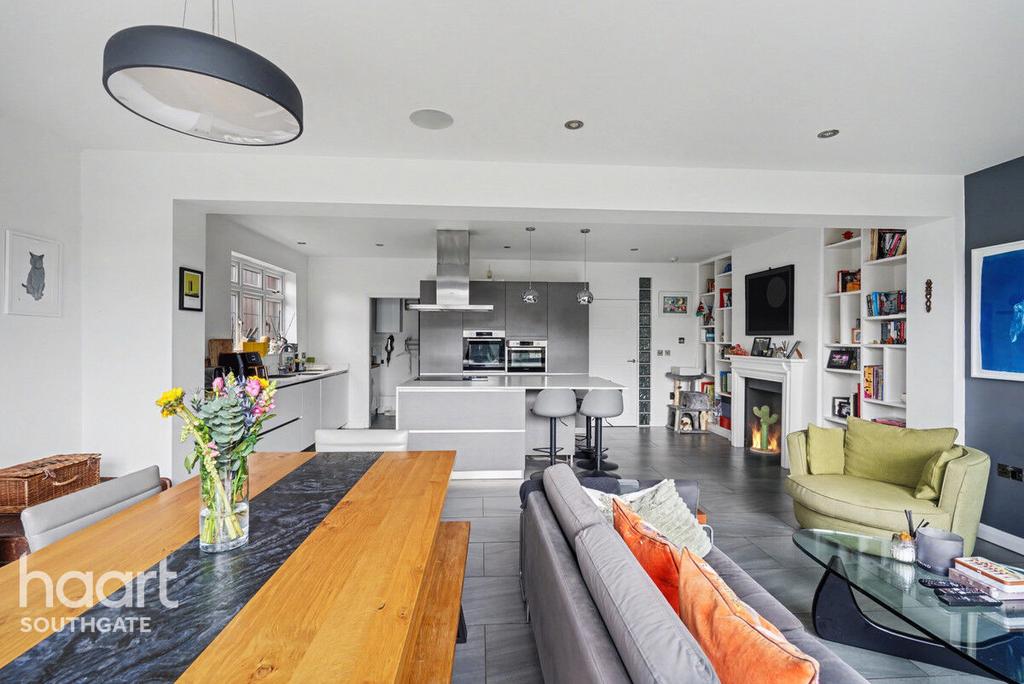 Open-plan living area, open plan living
