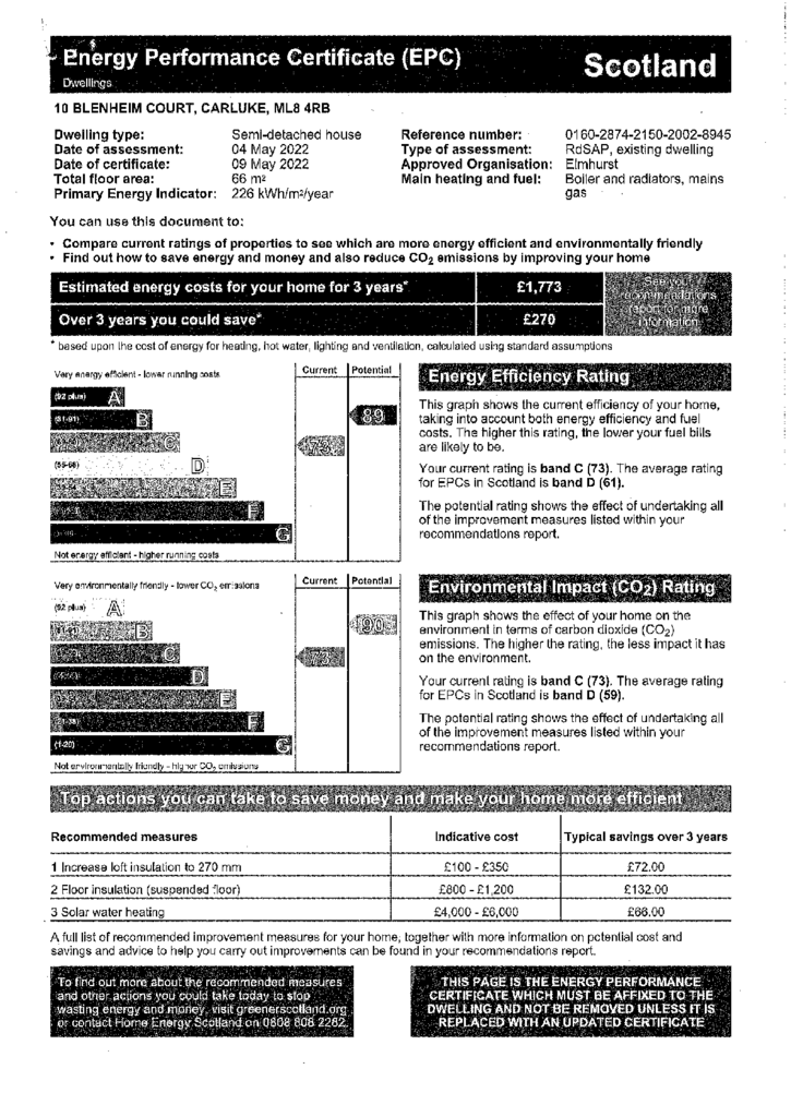 EPC Certificate