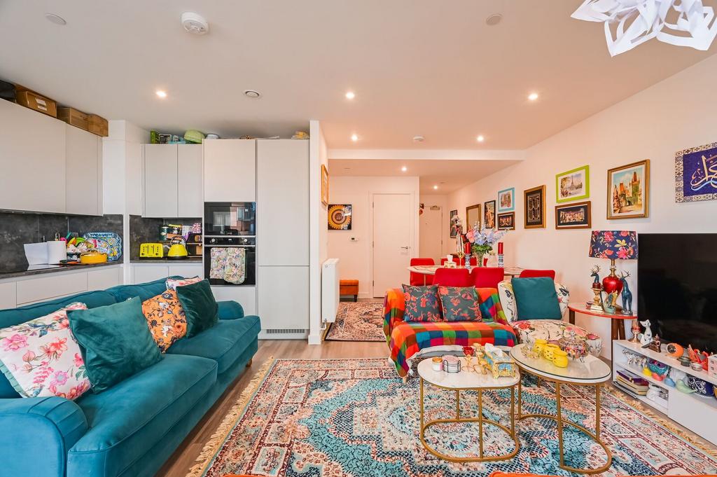 Open-plan living area, open plan living