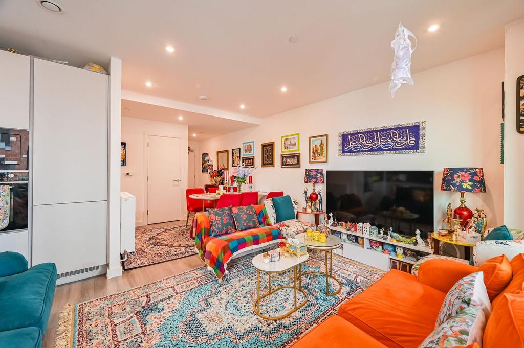 Open-plan living area, open plan living
