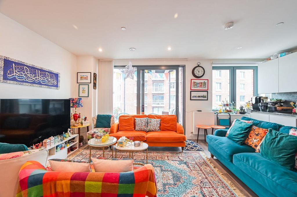 Open-plan living area, open plan living