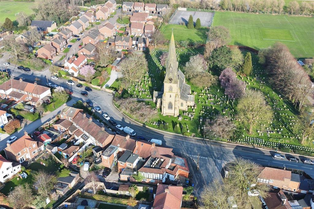 Aerial view of the property
