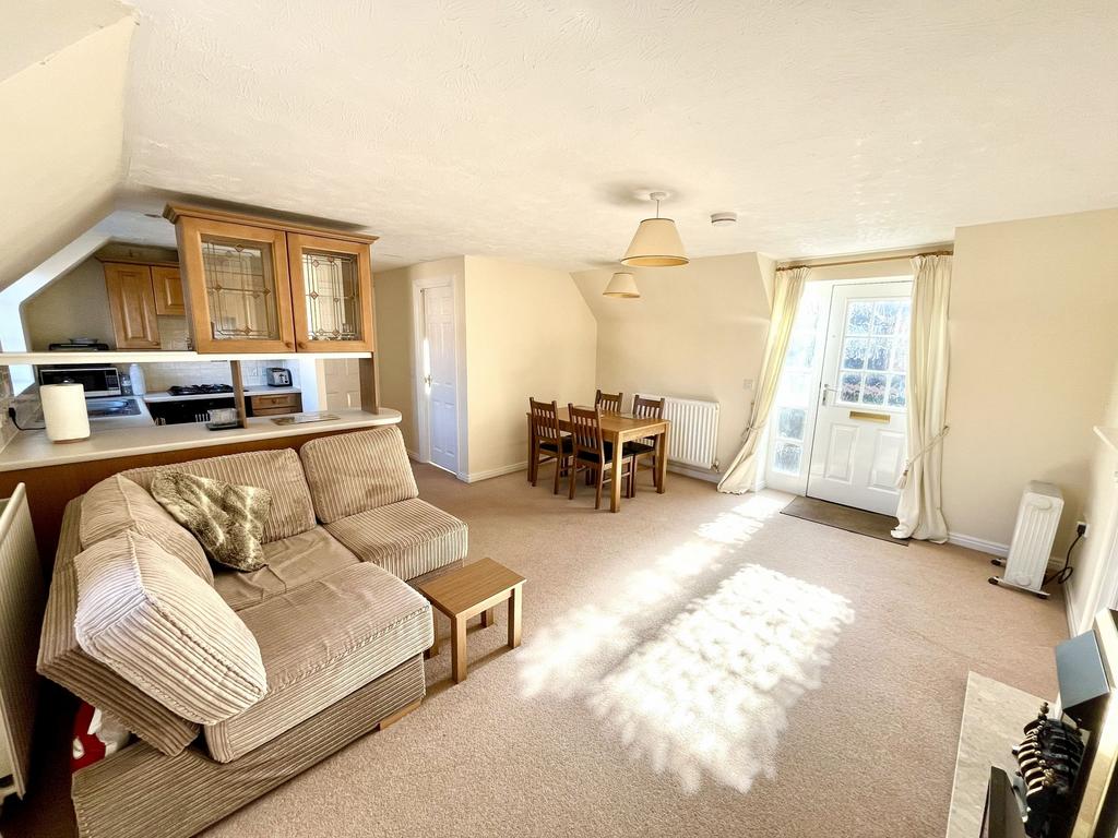 Open plan living dining room