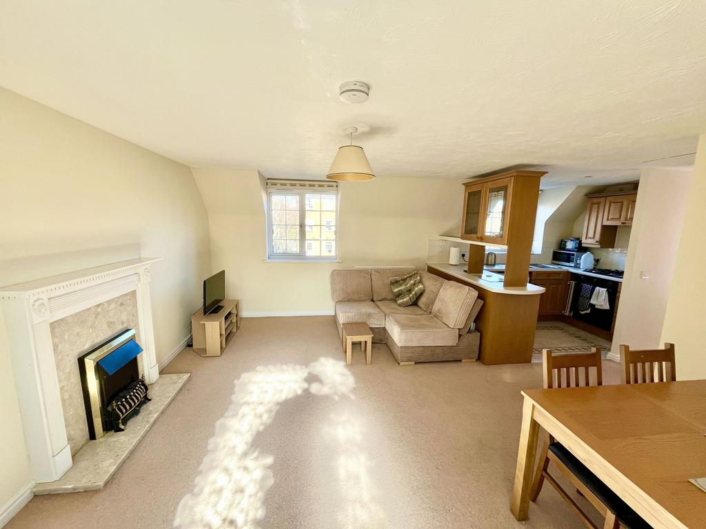 Open plan living dining room