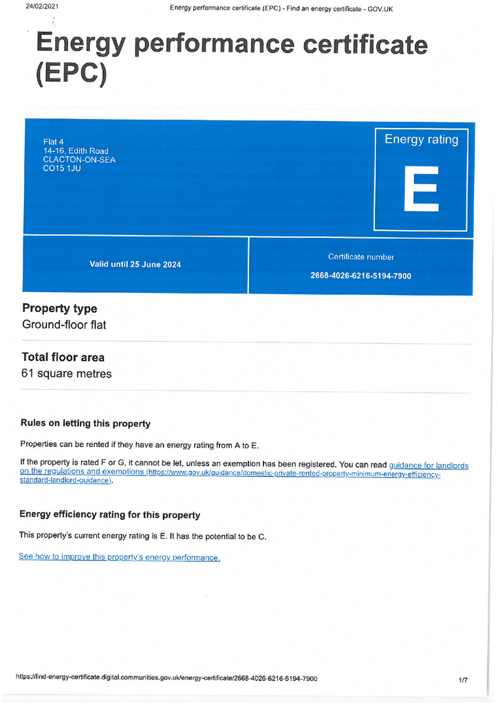 EPC Certificate