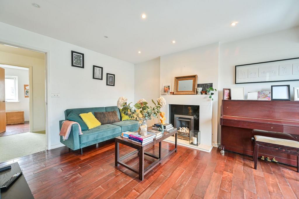 Living room, fireplace