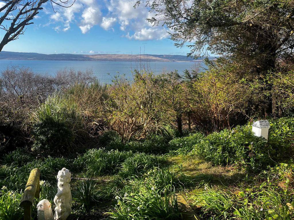 Sea views from the front Gardens at Crimmon, Pirnm