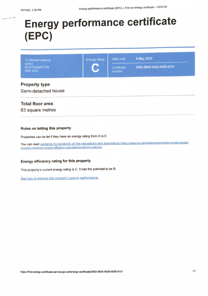 EPC Certificate