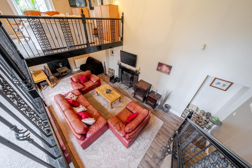 Lower ground floor living room from mezzanine