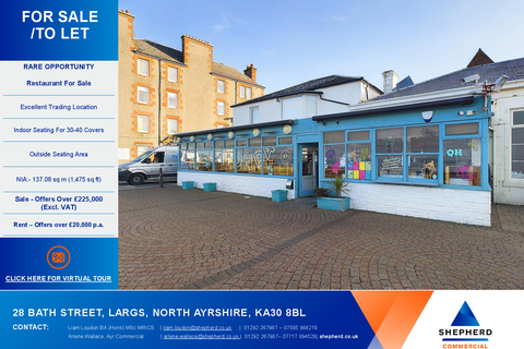 Restaurant to rent, 28 Bath St Largs KA30 8BL