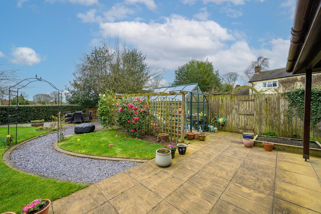 Patio and Greenhouse