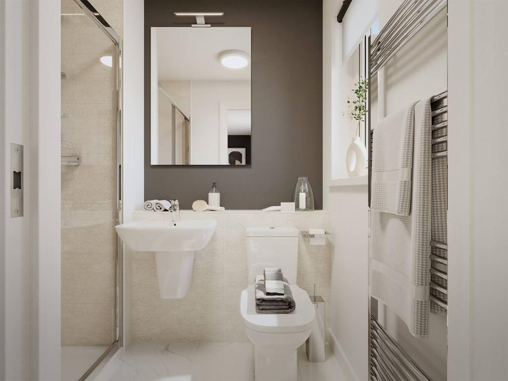 With its en suite shower room