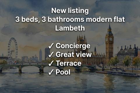 3 bedroom flat to rent, Albert Embankment