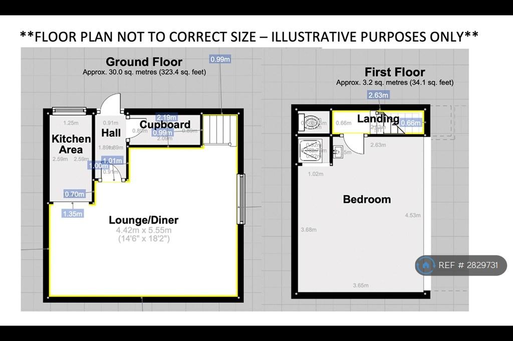 Floor Plan ( Not To Scale)