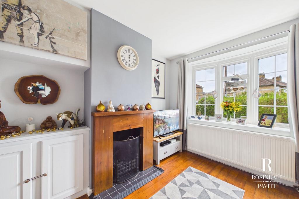 Living room, fireplace
