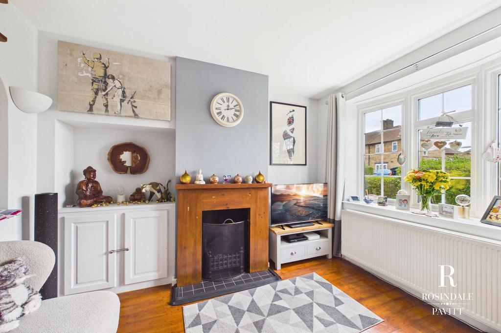 Living room, fireplace