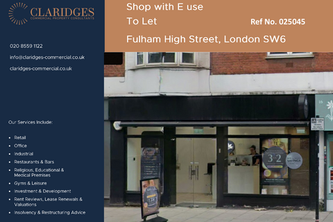 Retail property (high street) to rent, 6-66 Fulham High St London SW6 3LQ