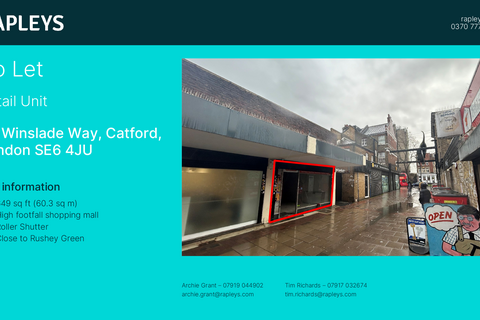 Retail property (high street) to rent, 36 Winslade Way London SE6 4JU