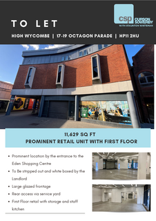 Retail property (high street) to rent, 17-19 Octagon Parade High Wycombe HP11 2HU