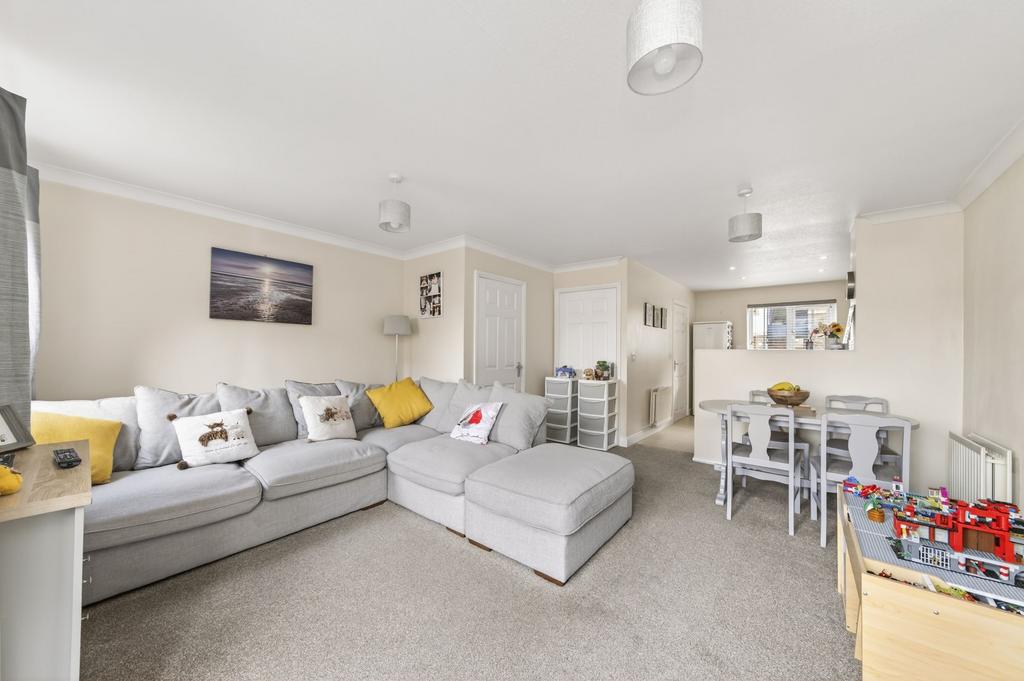 Open plan living dining room