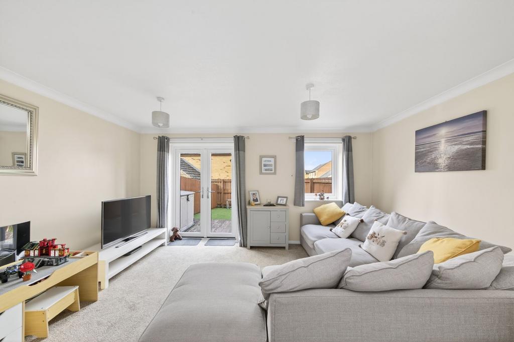 Open plan living dining room