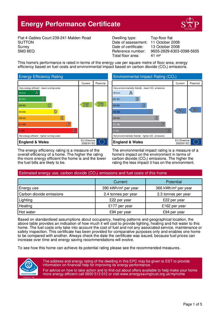 EPC Certificate