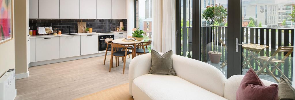 Glasswater-locks, A interior Living / Dining /...