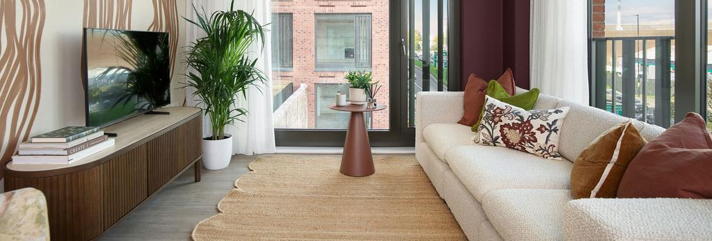 Glasswater-locks, An interior Living area with...