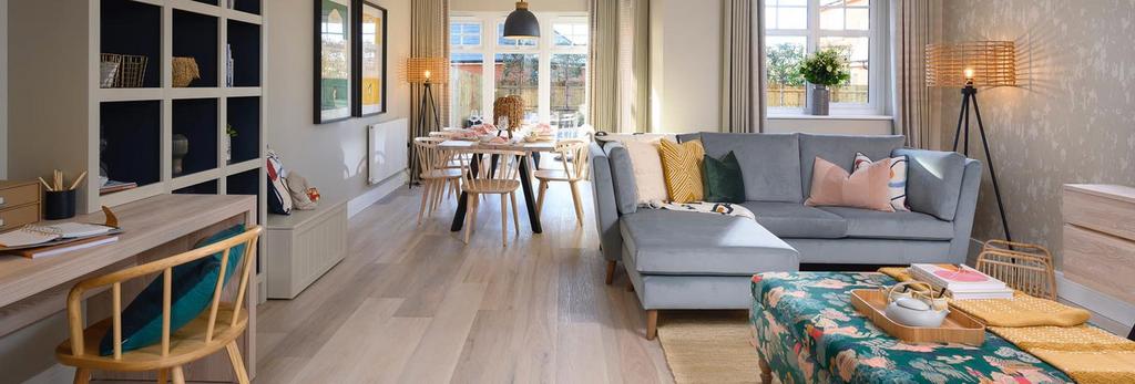 Highcroft, An interior Living / Dining area...