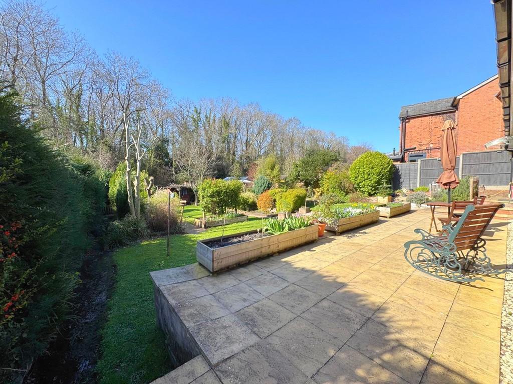 Rear garden from side garden