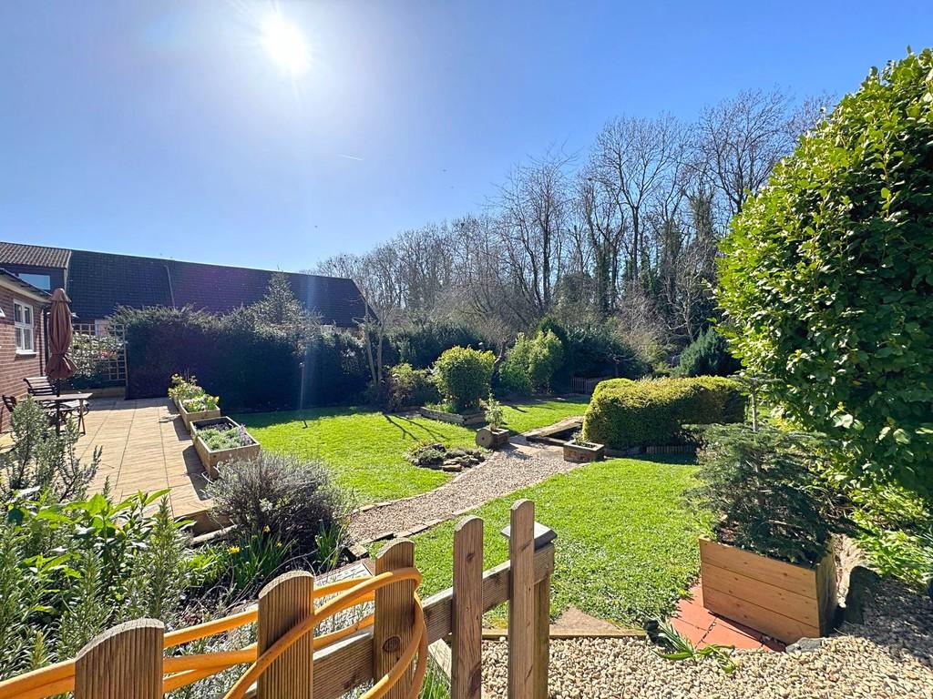 Rear garden angle to pond