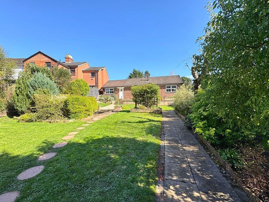 Rear garden with path to rear ext