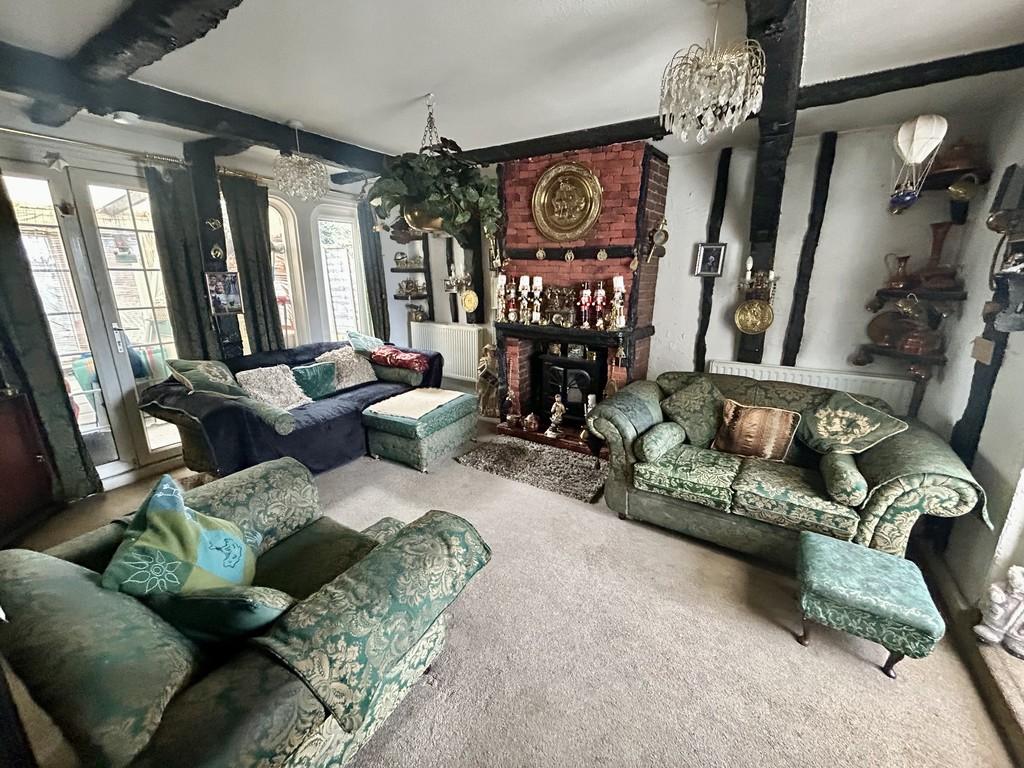 Living room, fireplace