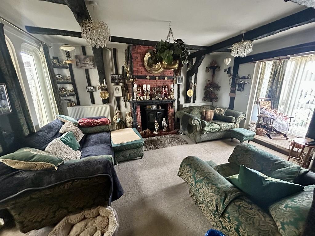 Living room, fireplace
