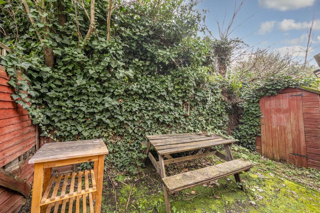 Garden view, out buildings