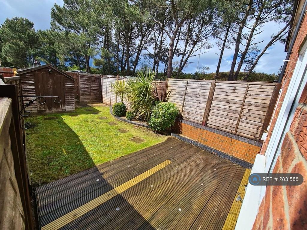 Rear Garden With Shed