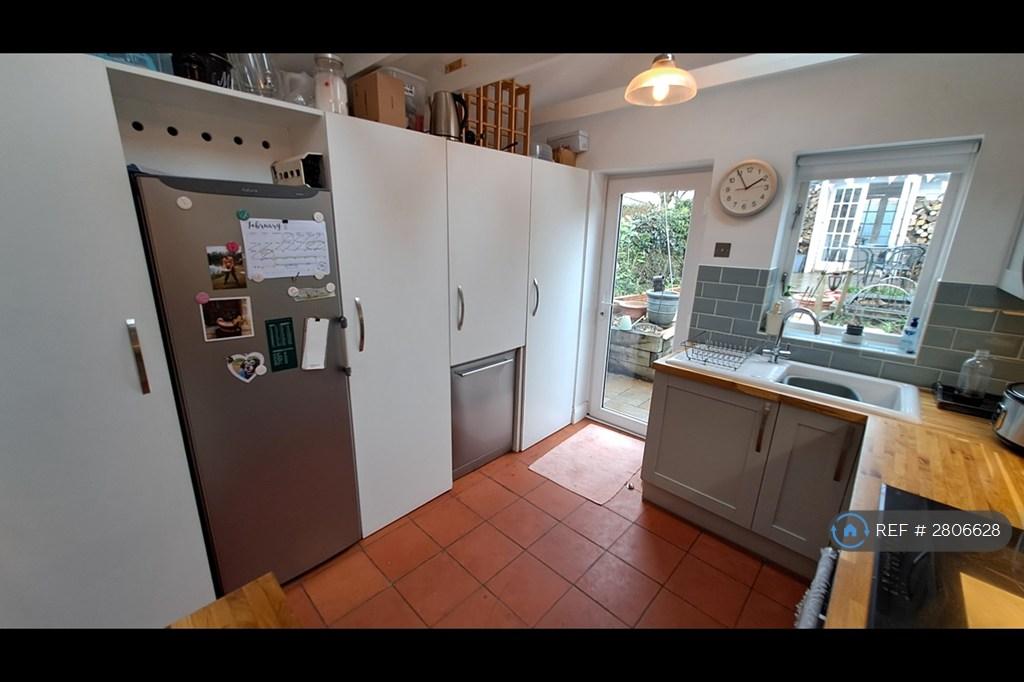 Behind The Doors Are Washer, Freezer, Bins.
