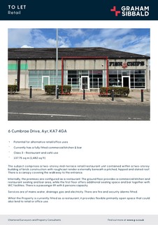 Restaurant to rent, 6 Cumbrae Dr Ayr KA7 4GA