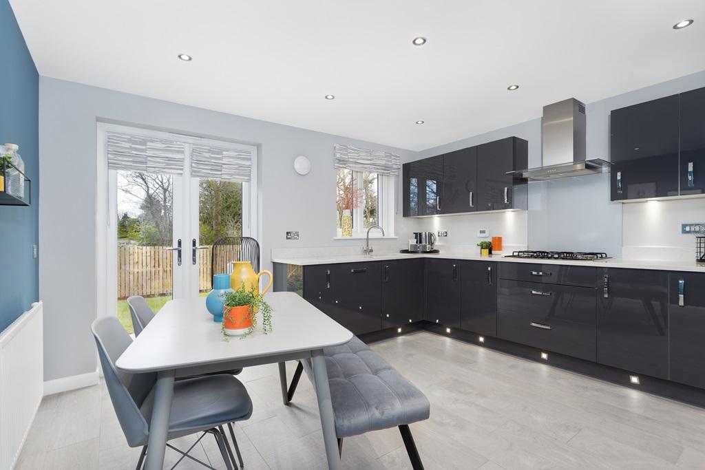 Enjoy breakfast overlooking the garden from the...