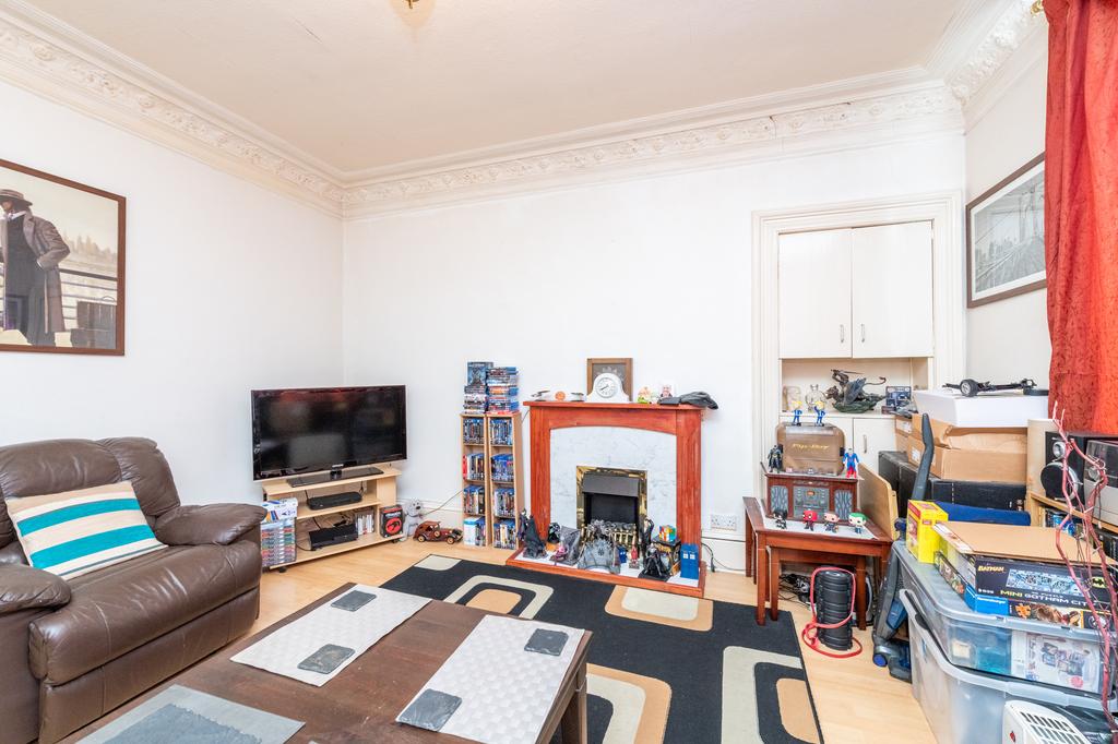 Living room, fireplace