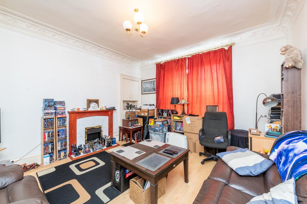 Living room, fireplace