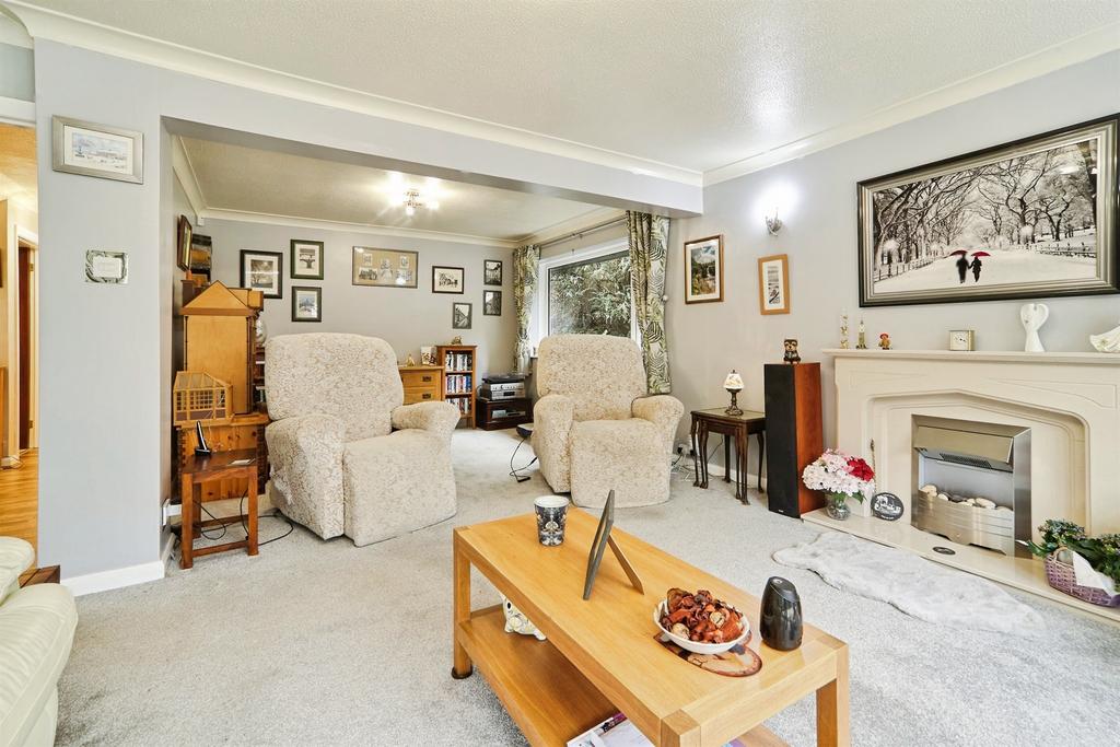 Living room, fireplace