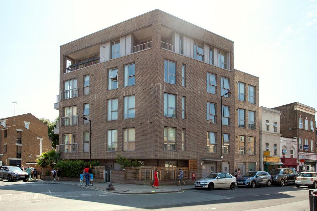 Apartment building facade, block of apartments