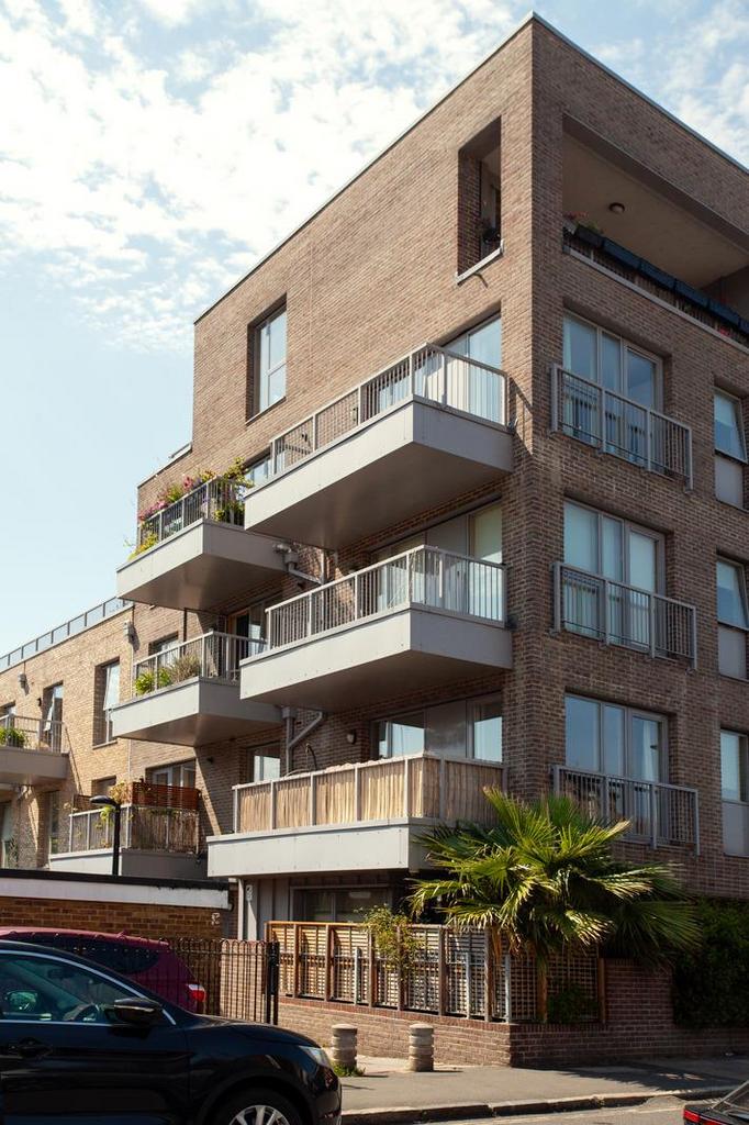 Apartment building facade, block of apartments