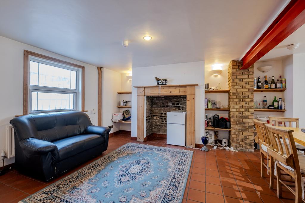 Living room, fireplace