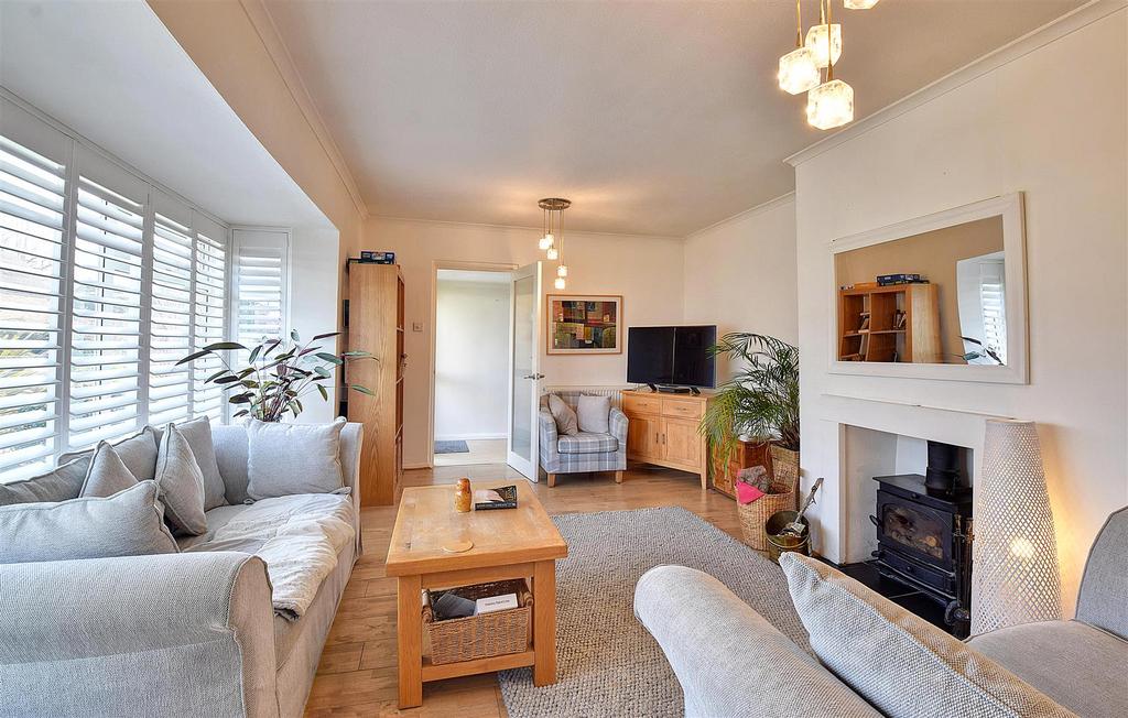 Living room, fireplace