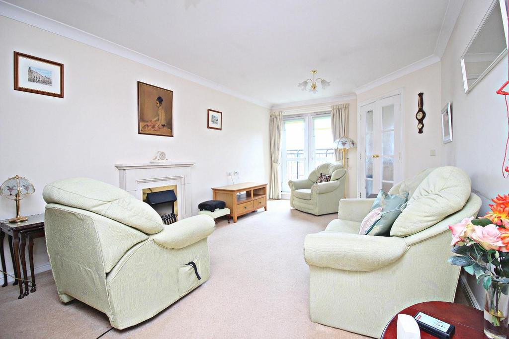 Living room, fireplace