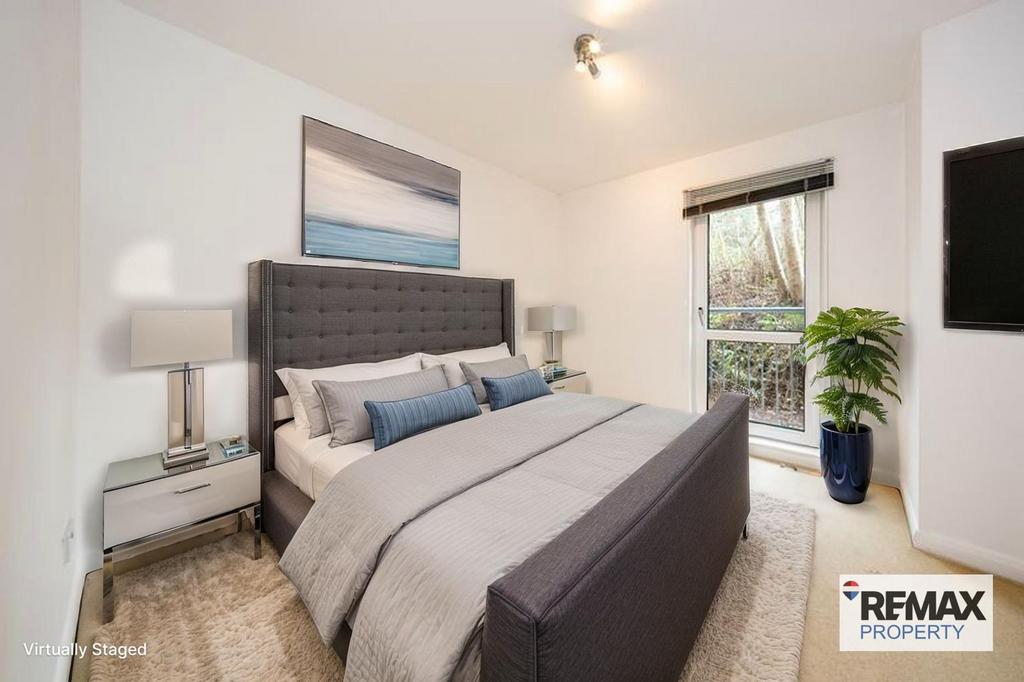 Virtually Staged Bedroom One