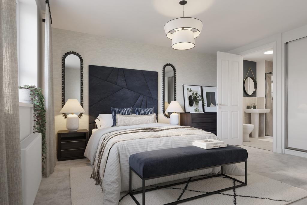 Internal cgi of the bedroom in the hemlock at...